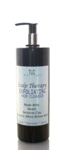 scalp therapy, cleanser, shampoo, soap free, dandruff, scalp, hair, natural, tlc naturals, dermatitis, eczema,